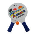 Logotipo personalizado Wooden Beach Tennis Racket Conjunto